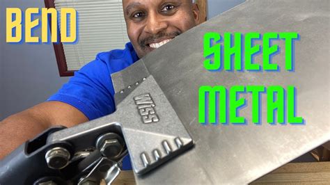 folding sheet metal at home|bending metal without a brake.